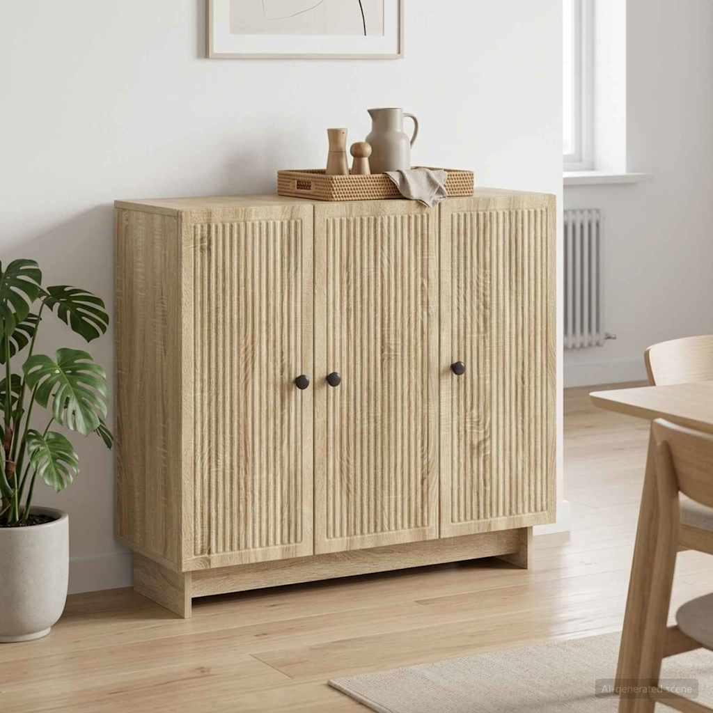 vidaXL Bufet dąb Sonoma 89 x 34,5 x 80 cm Drewno inżynieryjne
