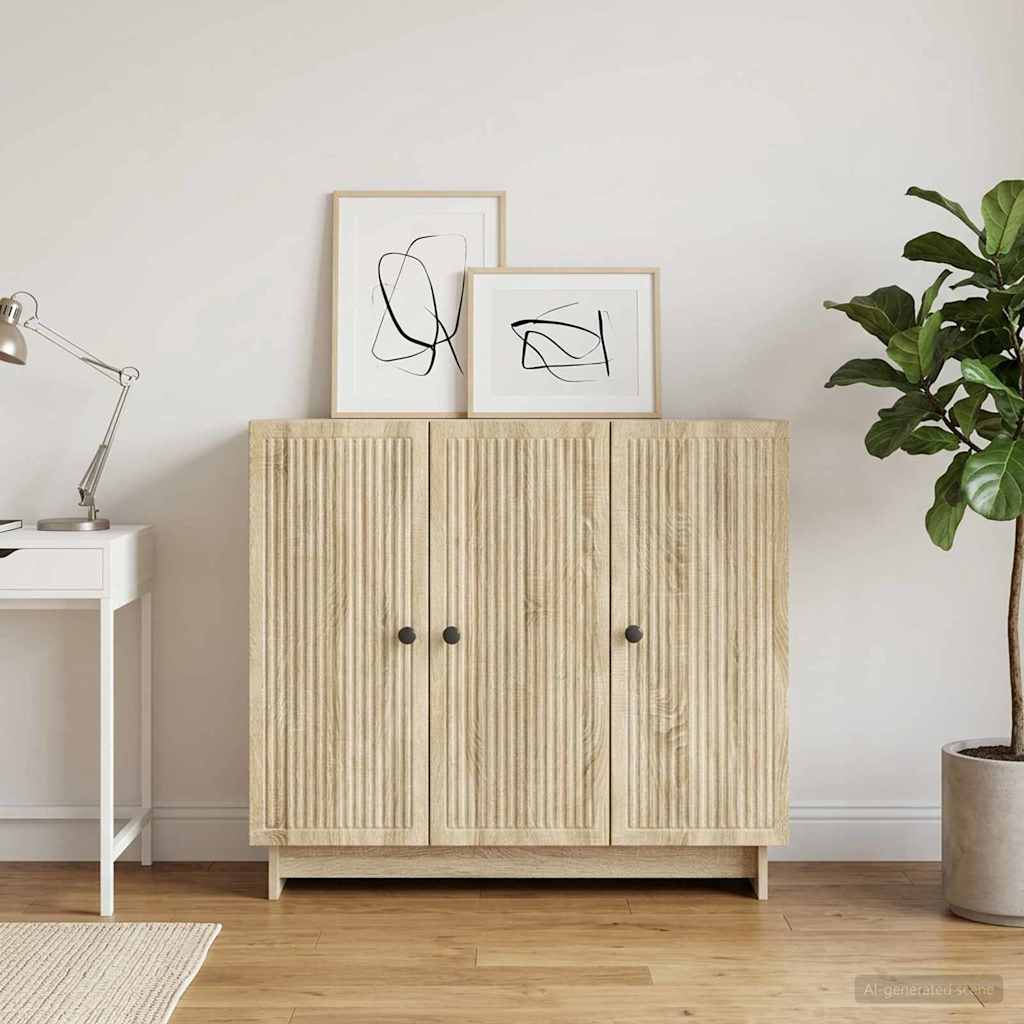 vidaXL Bufet dąb Sonoma 89 x 34,5 x 80 cm Drewno inżynieryjne