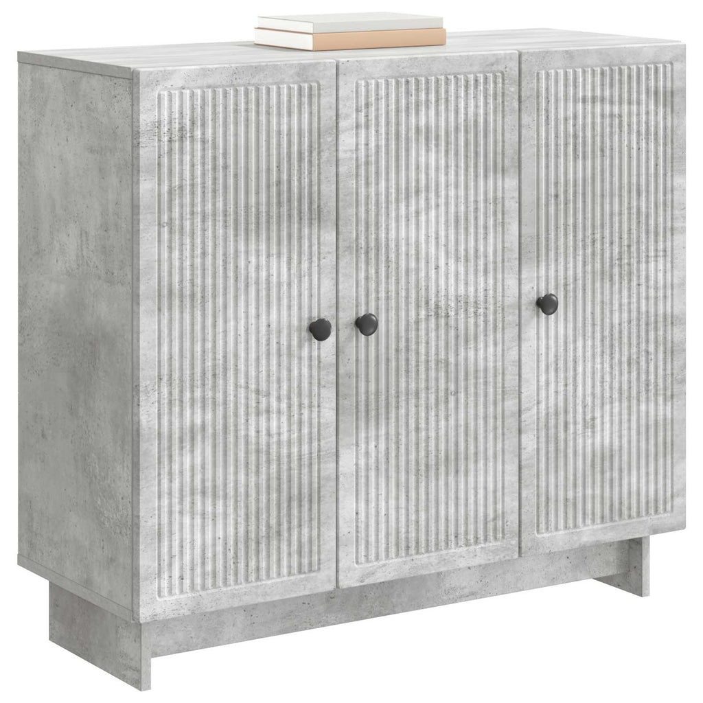 vidaXL Bufet Betonowy szary 89 x 34,5 x 80 cm Drewno inżynieryjne