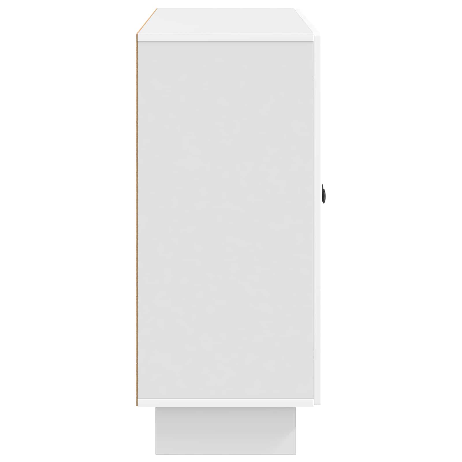 vidaXL Bufet Biały wysoki połysk 89 x 34,5 x 80 cm Drewno inżynieryjne