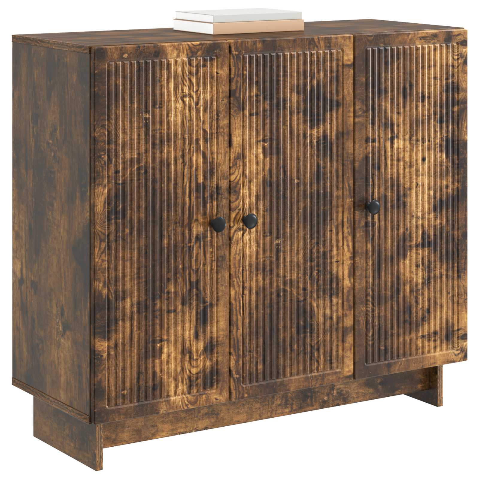 vidaXL Bufet Dąb wędzony 89 x 34,5 x 80 cm Drewno inżynieryjne