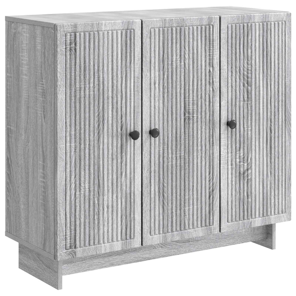 vidaXL Bufet Szary Sonoma 89 x 34,5 x 80 cm Drewno inżynieryjne