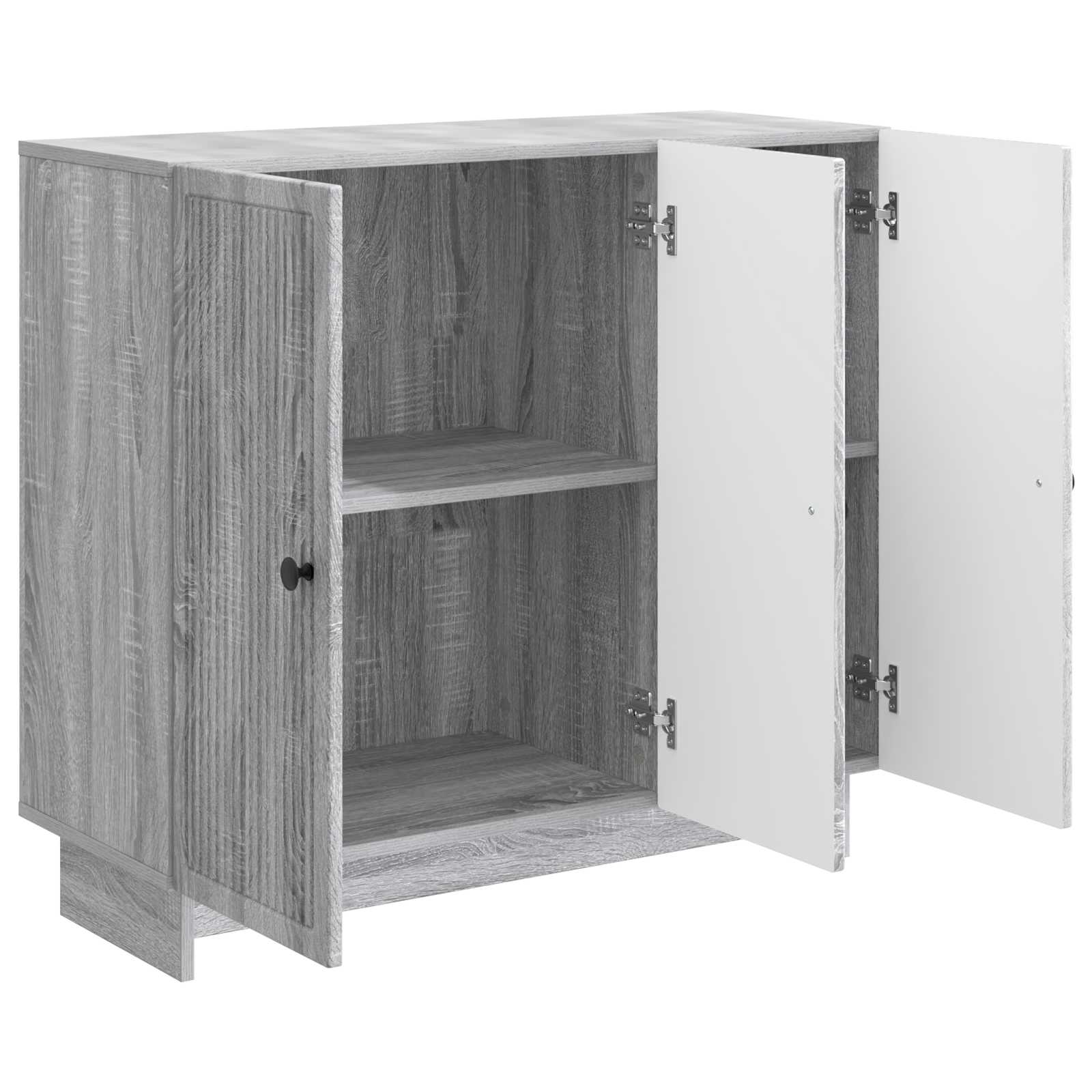 vidaXL Bufet Szary Sonoma 89 x 34,5 x 80 cm Drewno inżynieryjne