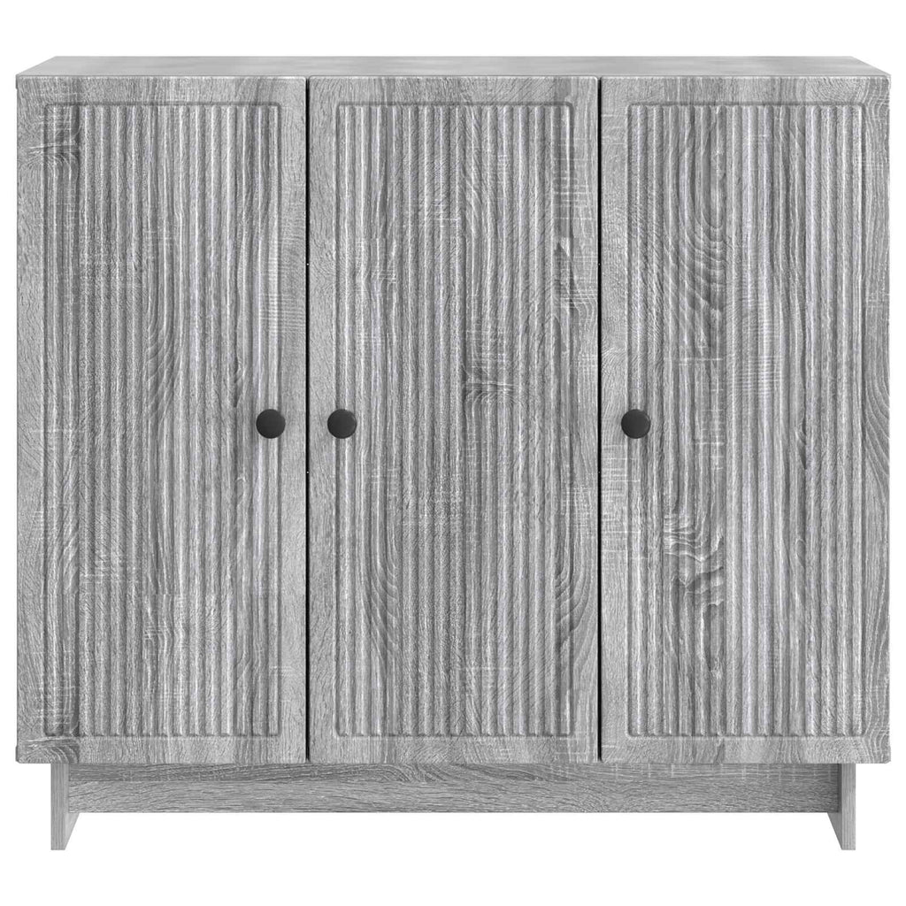 vidaXL Bufet Szary Sonoma 89 x 34,5 x 80 cm Drewno inżynieryjne