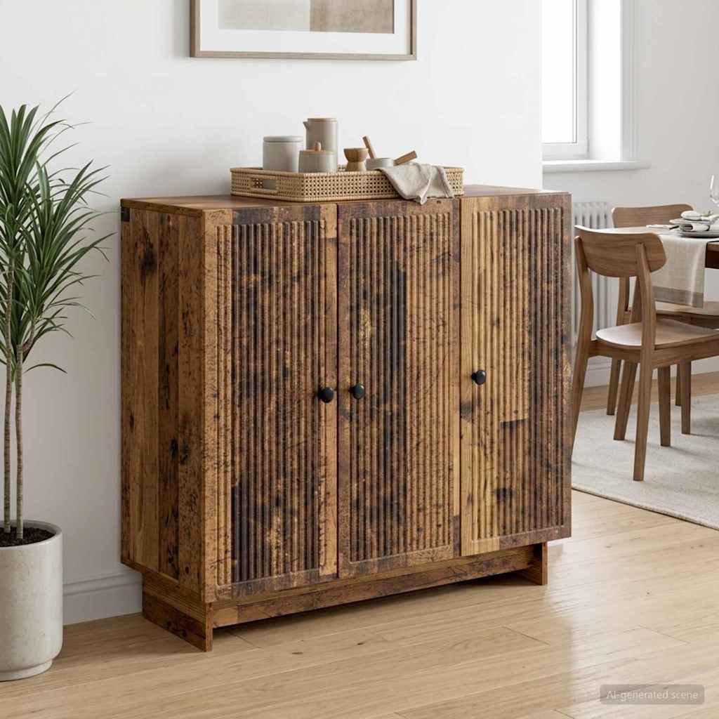 vidaXL Bufet Stare drewno 89 x 34,5 x 80 cm Drewno inżynieryjne