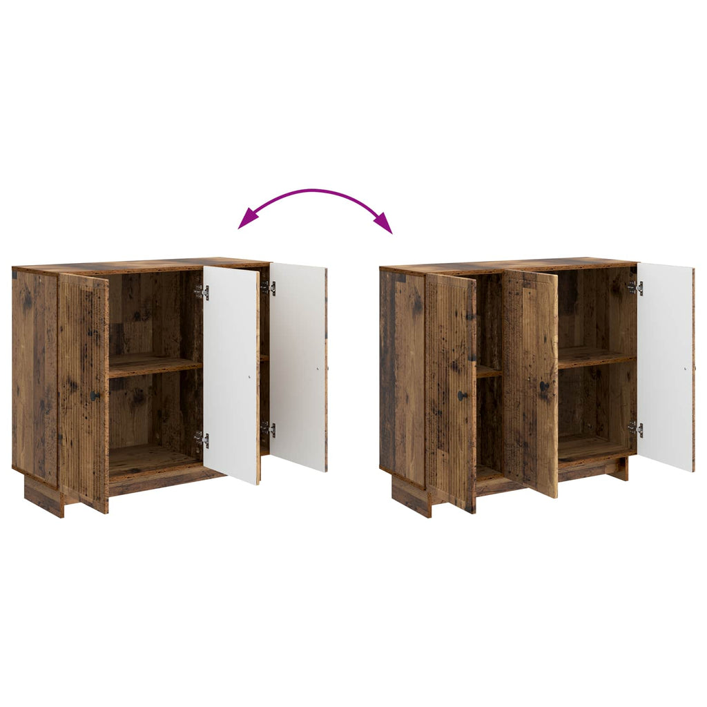 vidaXL Bufet Stare drewno 89 x 34,5 x 80 cm Drewno inżynieryjne