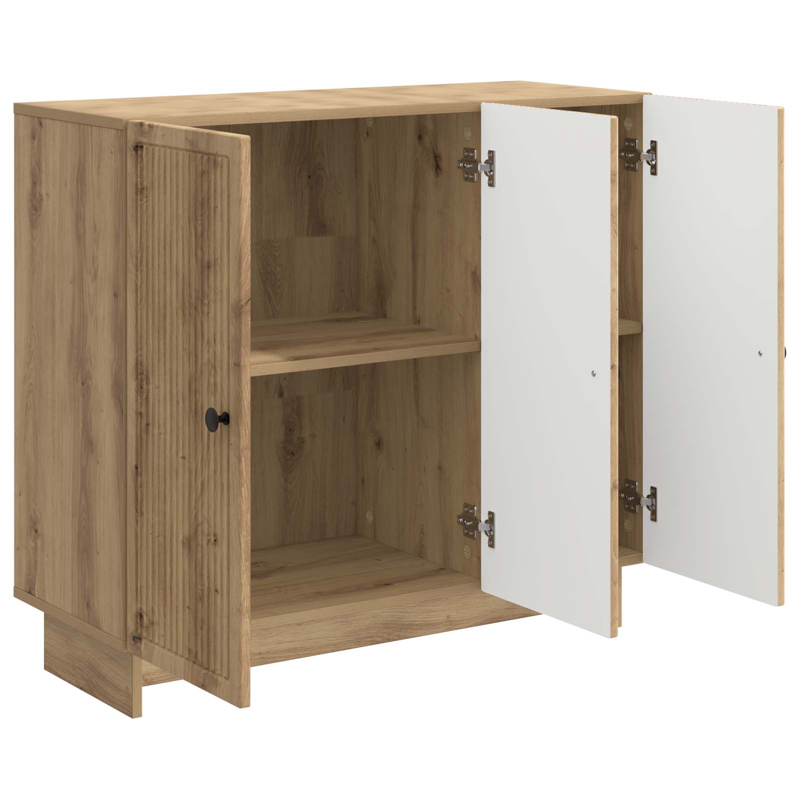 vidaXL Bufet Dąb artisan 89 x 34,5 x 80 cm Drewno inżynieryjne
