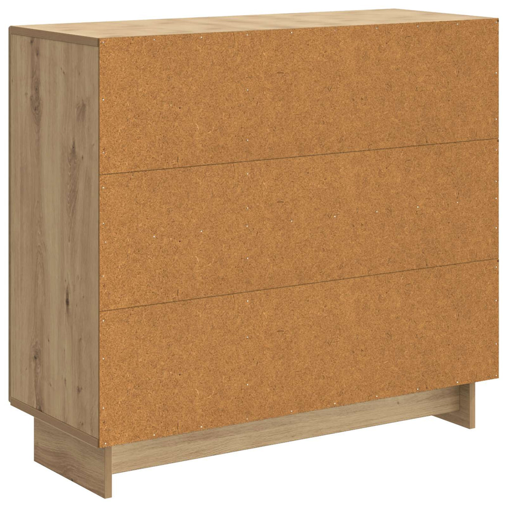 vidaXL Bufet Dąb artisan 89 x 34,5 x 80 cm Drewno inżynieryjne