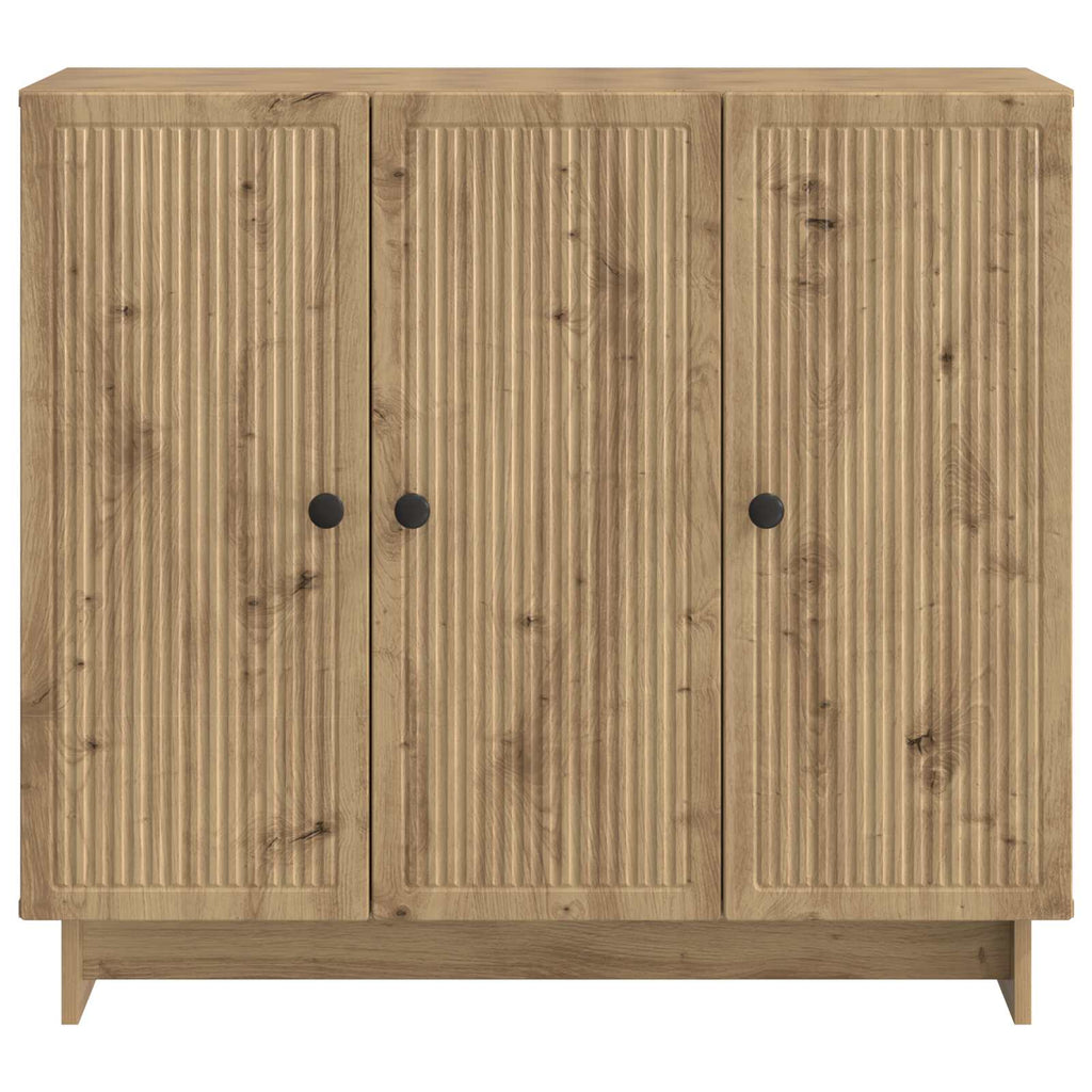 vidaXL Bufet Dąb artisan 89 x 34,5 x 80 cm Drewno inżynieryjne