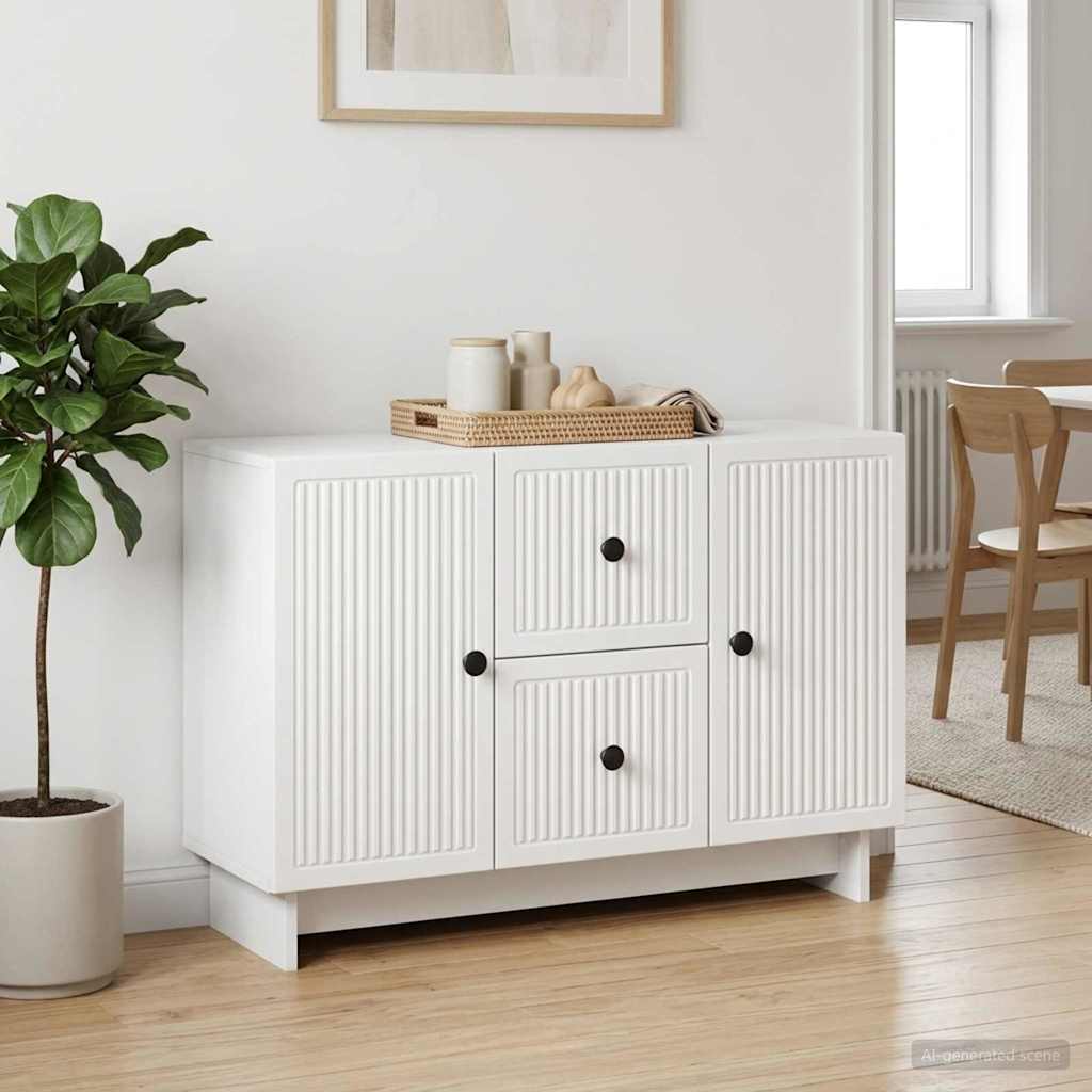 vidaXL Bufet Biały 89 x 34,5 x 60 cm Drewno inżynieryjne