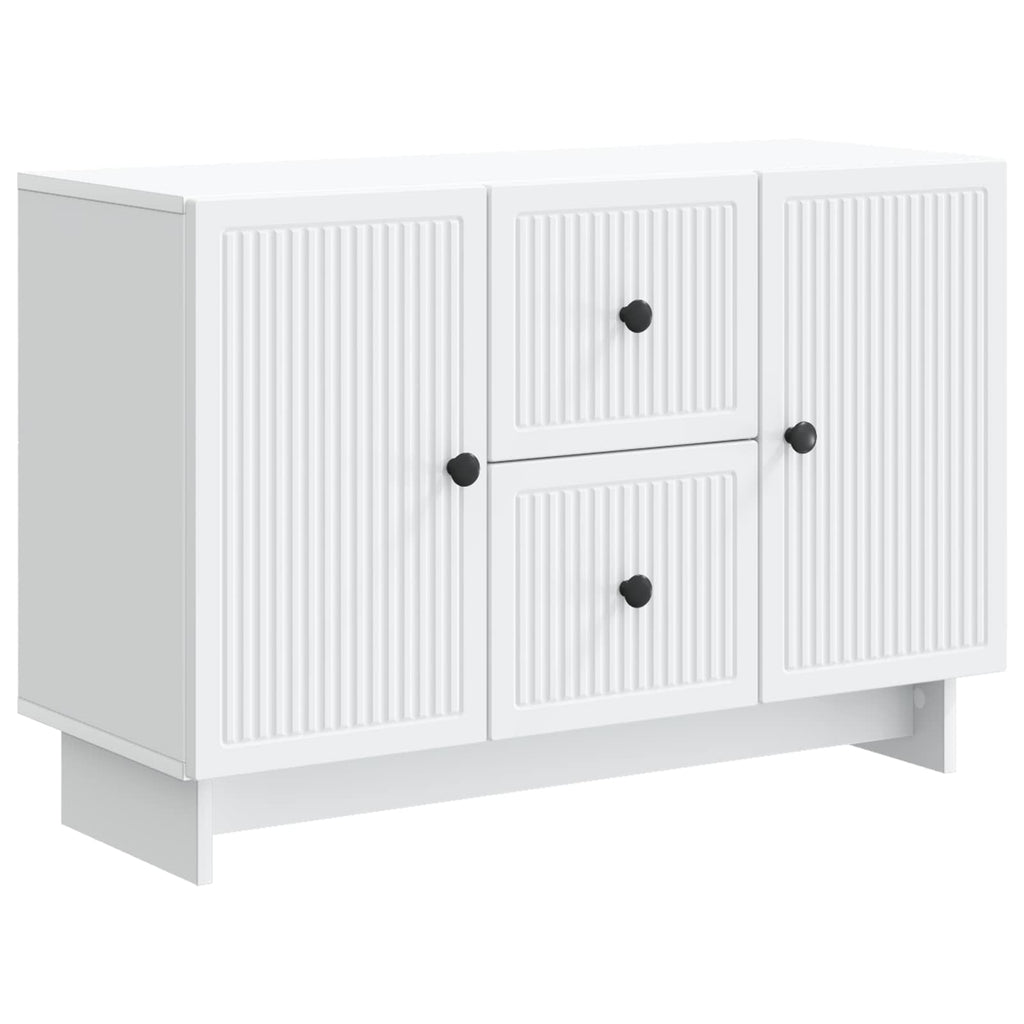 vidaXL Bufet Biały 89 x 34,5 x 60 cm Drewno inżynieryjne