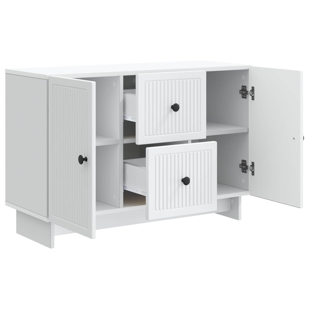 vidaXL Bufet Biały 89 x 34,5 x 60 cm Drewno inżynieryjne