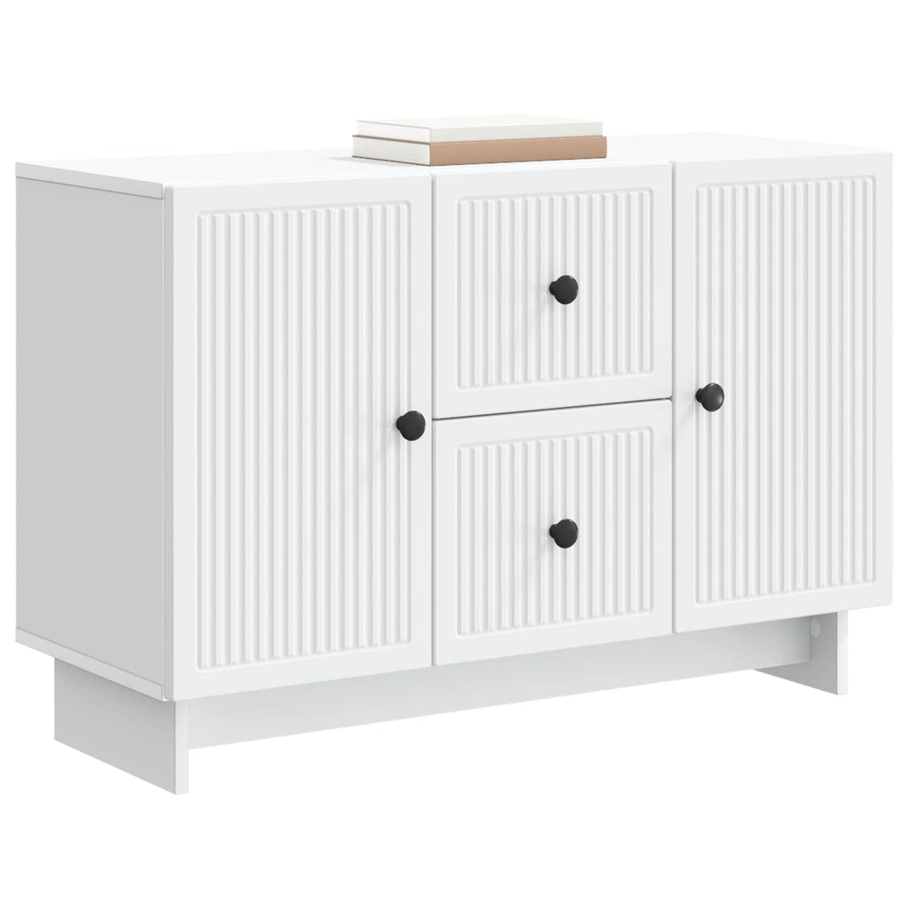 vidaXL Bufet Biały 89 x 34,5 x 60 cm Drewno inżynieryjne