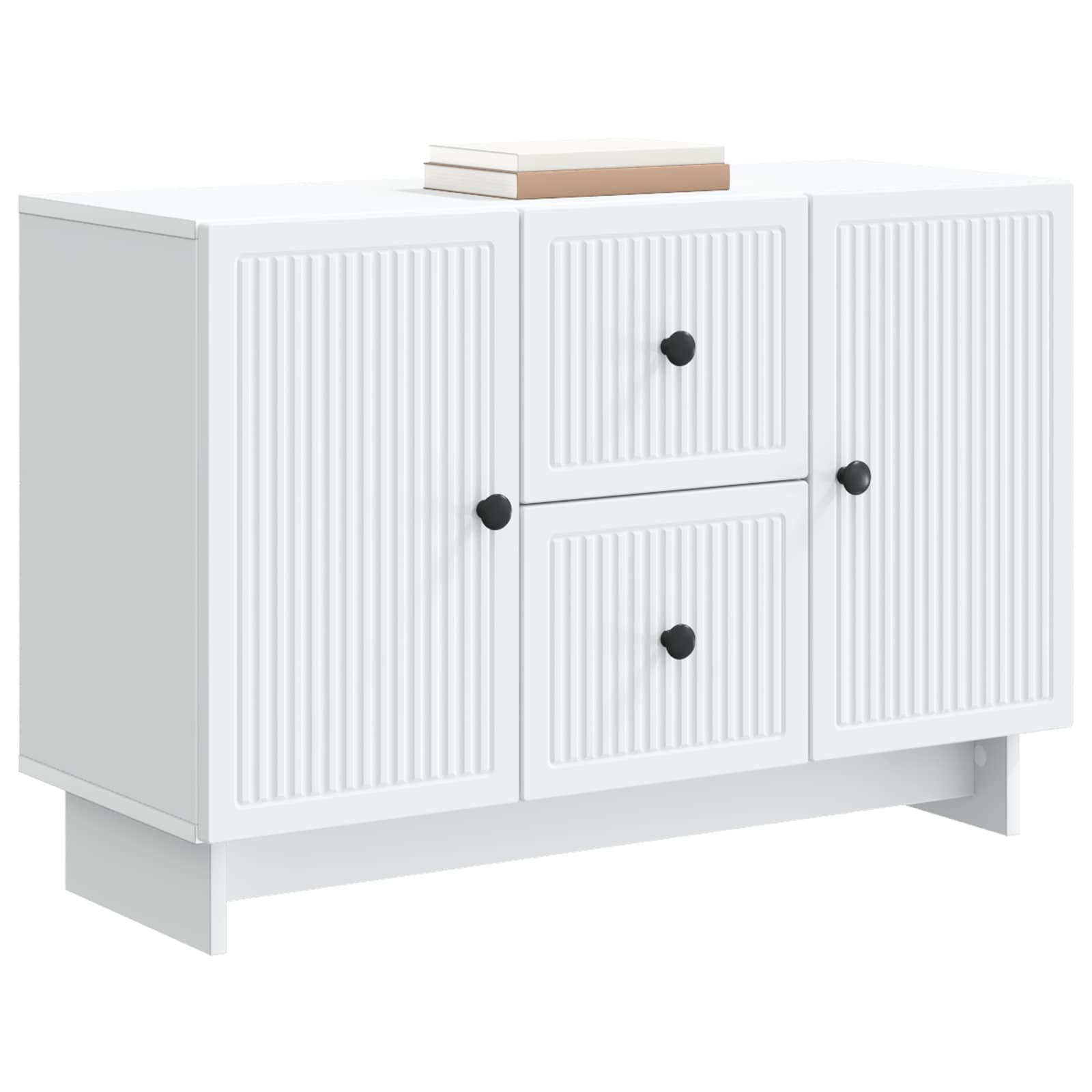 vidaXL Bufet Biały 89 x 34,5 x 60 cm Drewno inżynieryjne