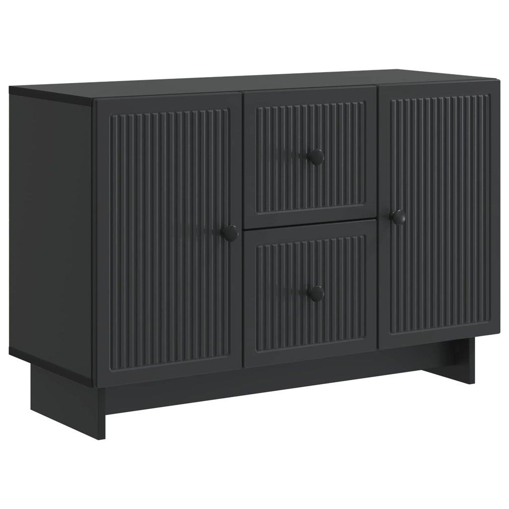 vidaXL Bufet z szufladą Czarny 89 x 34,5 x 60 cm Drewno inżynieryjne
