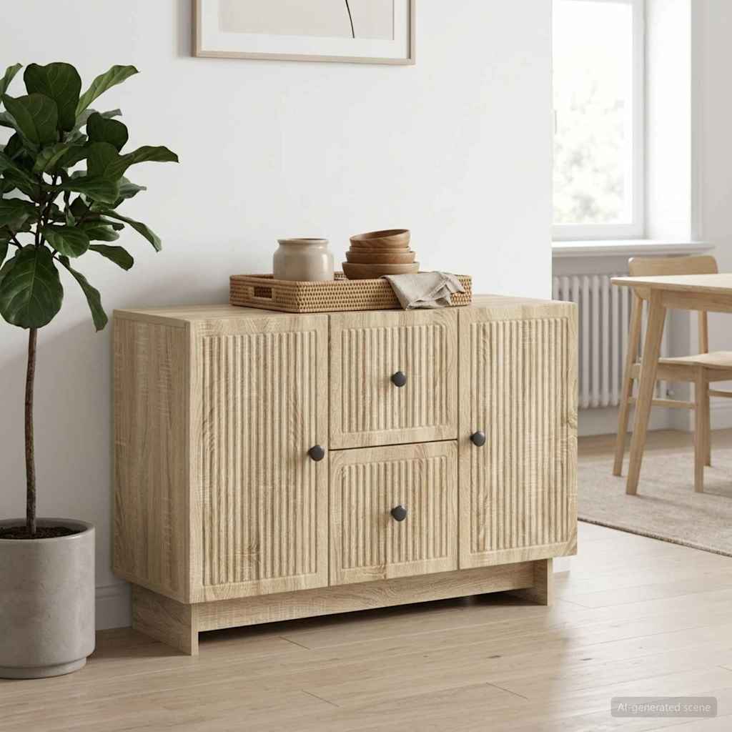 vidaXL Bufet dąb Sonoma 89 x 34,5 x 60 cm Drewno inżynieryjne