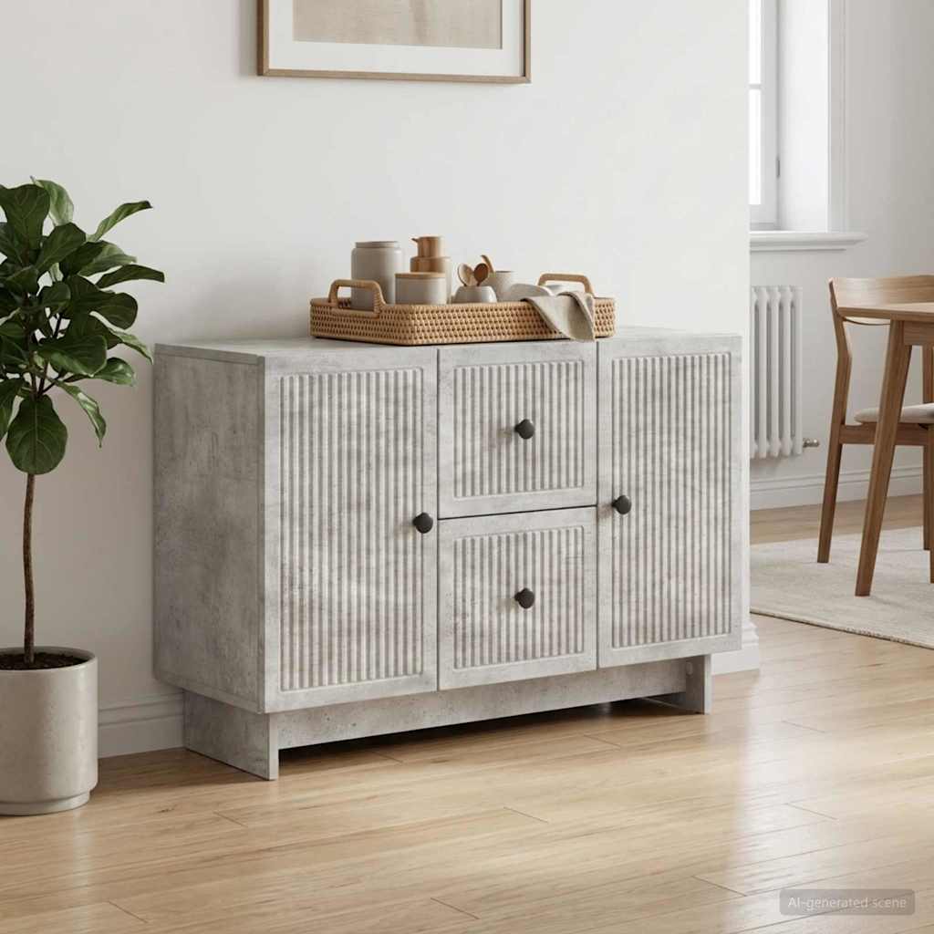 vidaXL Bufet Betonowy szary 89 x 34,5 x 60 cm Drewno inżynieryjne