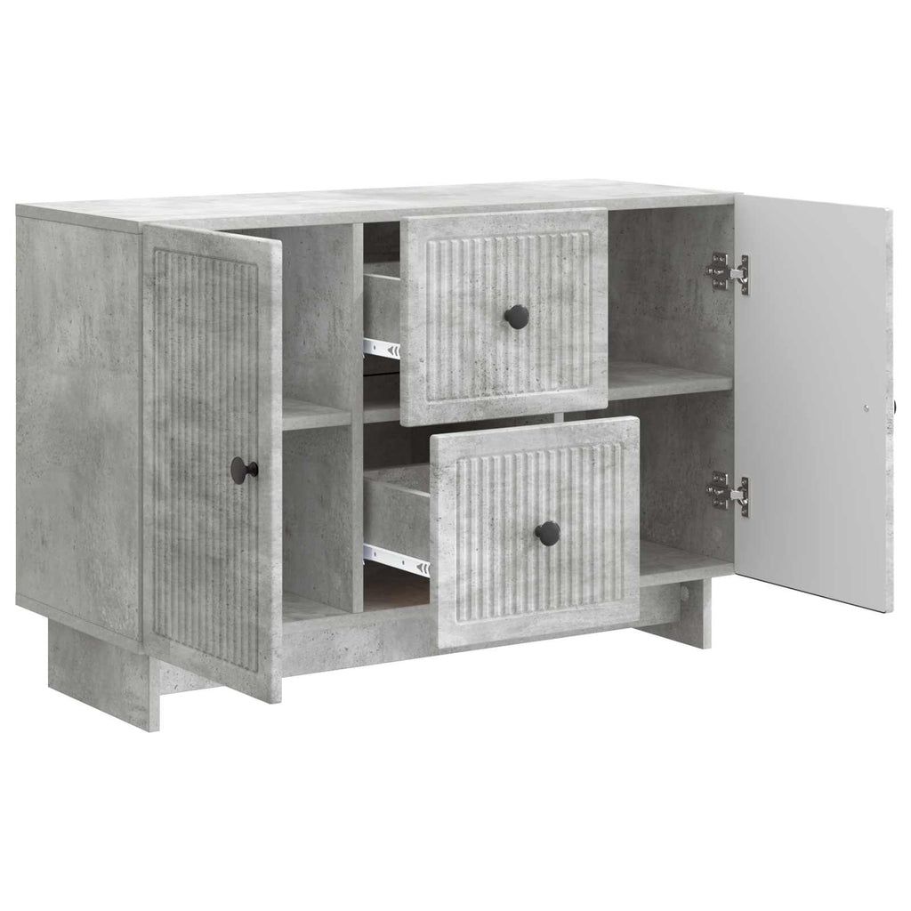 vidaXL Bufet Betonowy szary 89 x 34,5 x 60 cm Drewno inżynieryjne