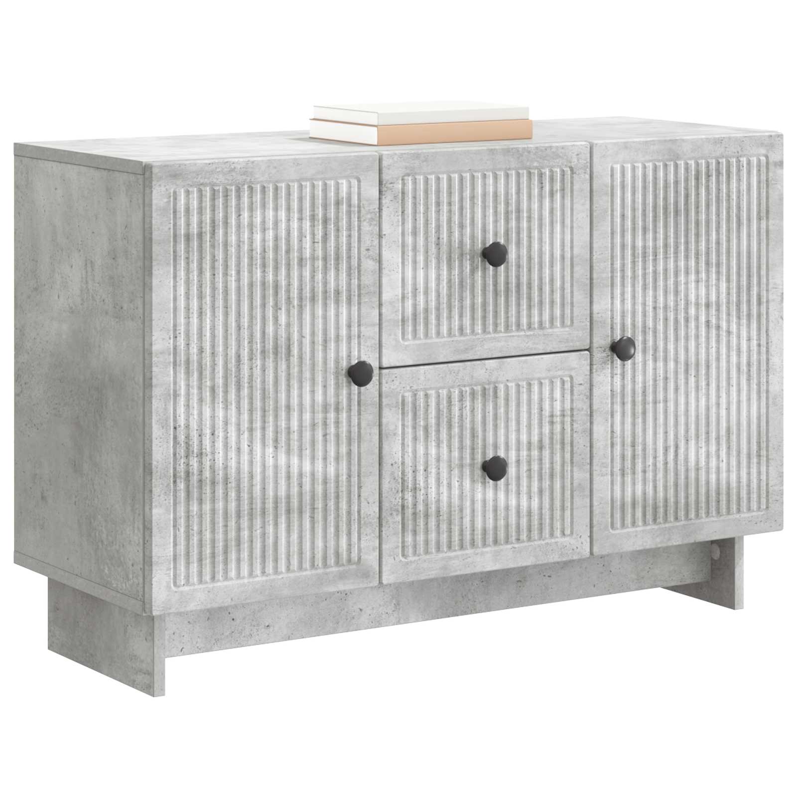 vidaXL Bufet Betonowy szary 89 x 34,5 x 60 cm Drewno inżynieryjne