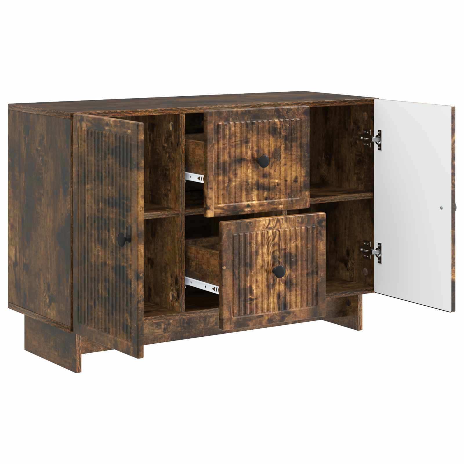 vidaXL Bufet Dąb wędzony 89 x 34,5 x 60 cm Drewno inżynieryjne