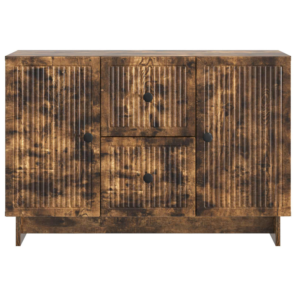 vidaXL Bufet Dąb wędzony 89 x 34,5 x 60 cm Drewno inżynieryjne