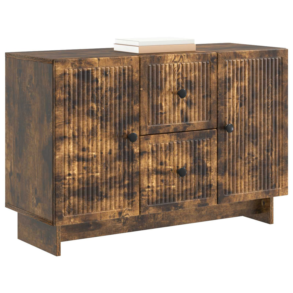 vidaXL Bufet Dąb wędzony 89 x 34,5 x 60 cm Drewno inżynieryjne