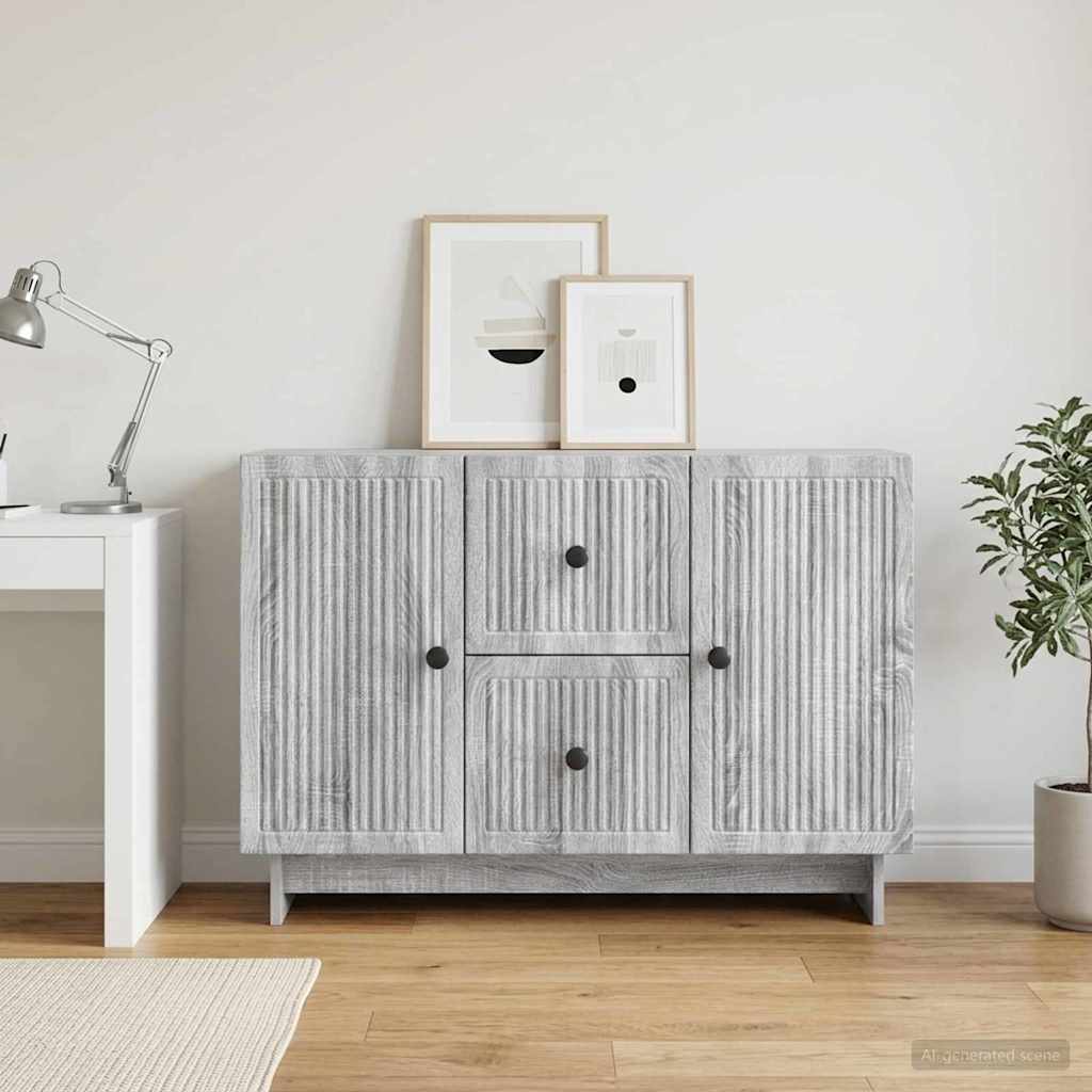 vidaXL Bufet Szary Sonoma 89 x 34,5 x 60 cm Drewno inżynieryjne