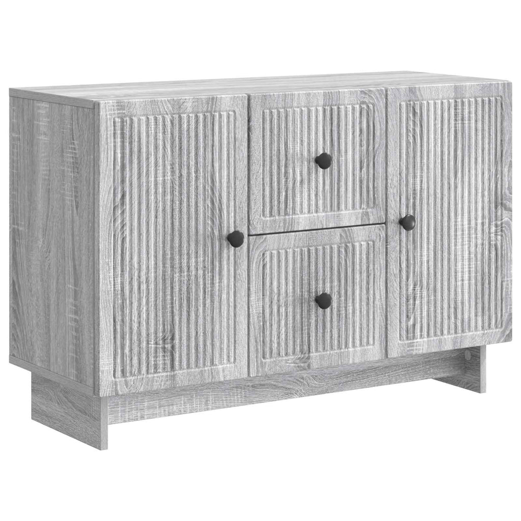 vidaXL Bufet Szary Sonoma 89 x 34,5 x 60 cm Drewno inżynieryjne