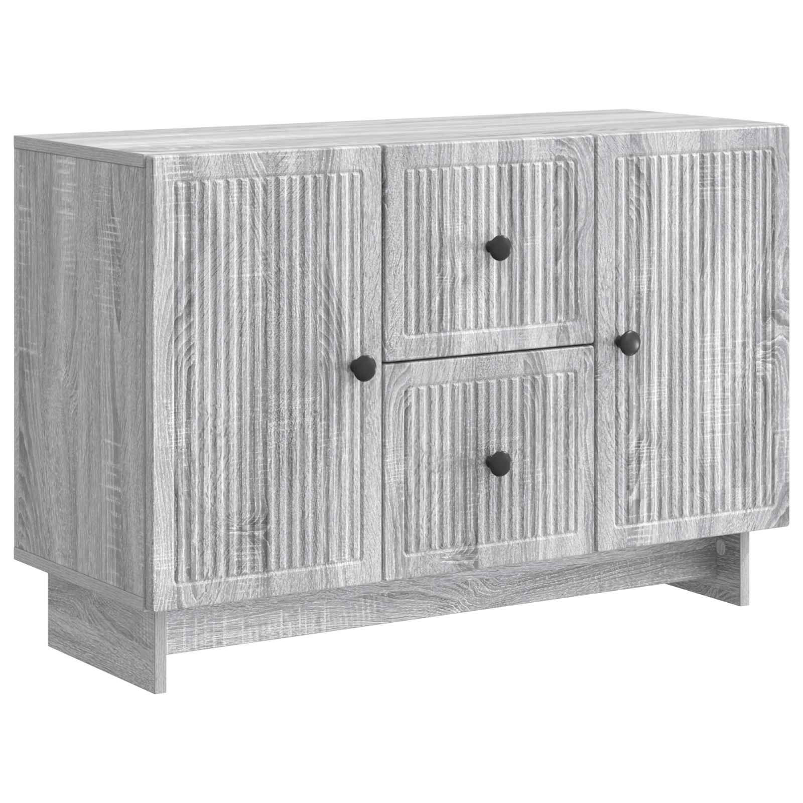 vidaXL Bufet Szary Sonoma 89 x 34,5 x 60 cm Drewno inżynieryjne