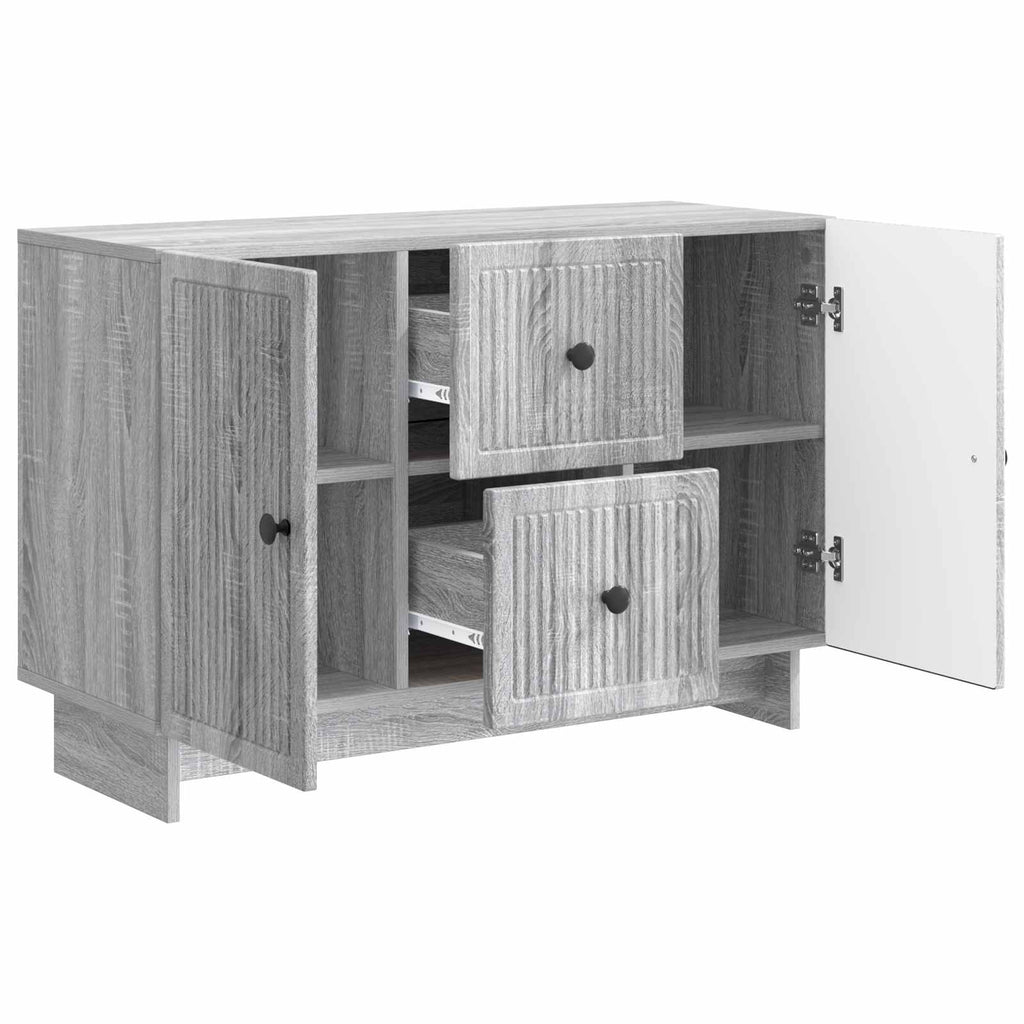 vidaXL Bufet Szary Sonoma 89 x 34,5 x 60 cm Drewno inżynieryjne