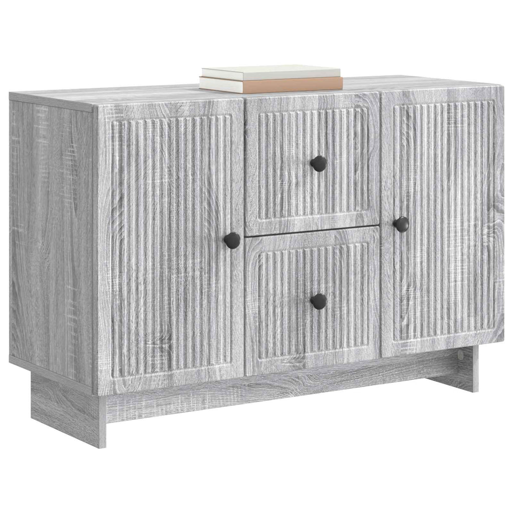 vidaXL Bufet Szary Sonoma 89 x 34,5 x 60 cm Drewno inżynieryjne