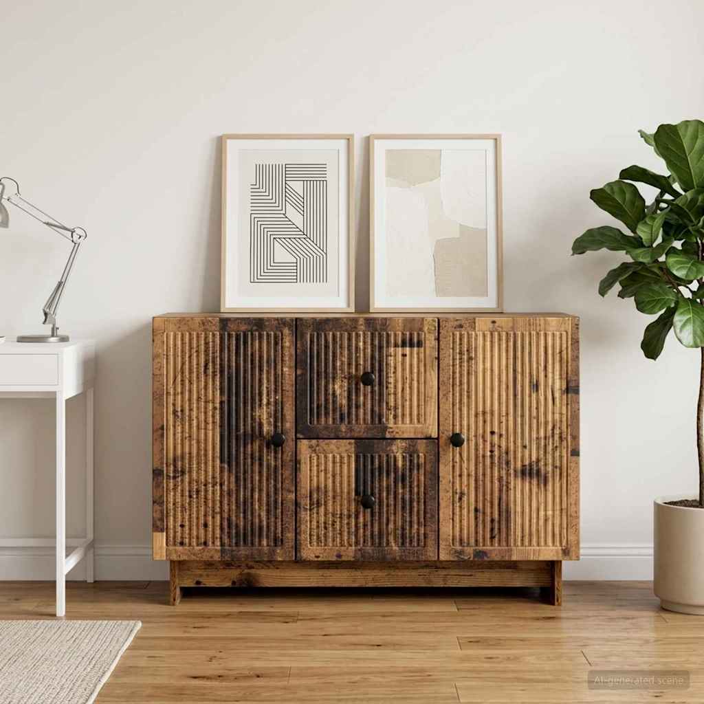 vidaXL Bufet Stare drewno 89 x 34,5 x 60 cm Drewno inżynieryjne