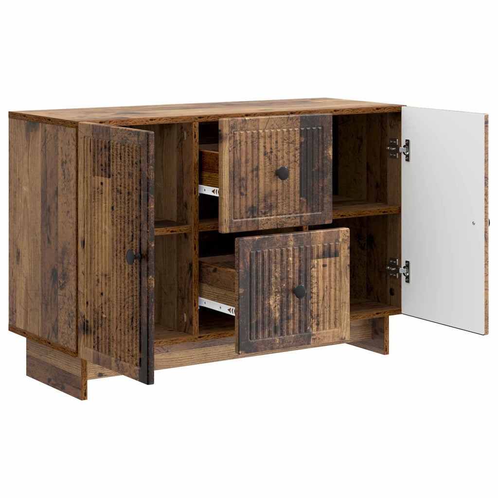 vidaXL Bufet Stare drewno 89 x 34,5 x 60 cm Drewno inżynieryjne