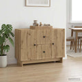 vidaXL Bufet Dąb artisan 89 x 34,5 x 60 cm Drewno inżynieryjne