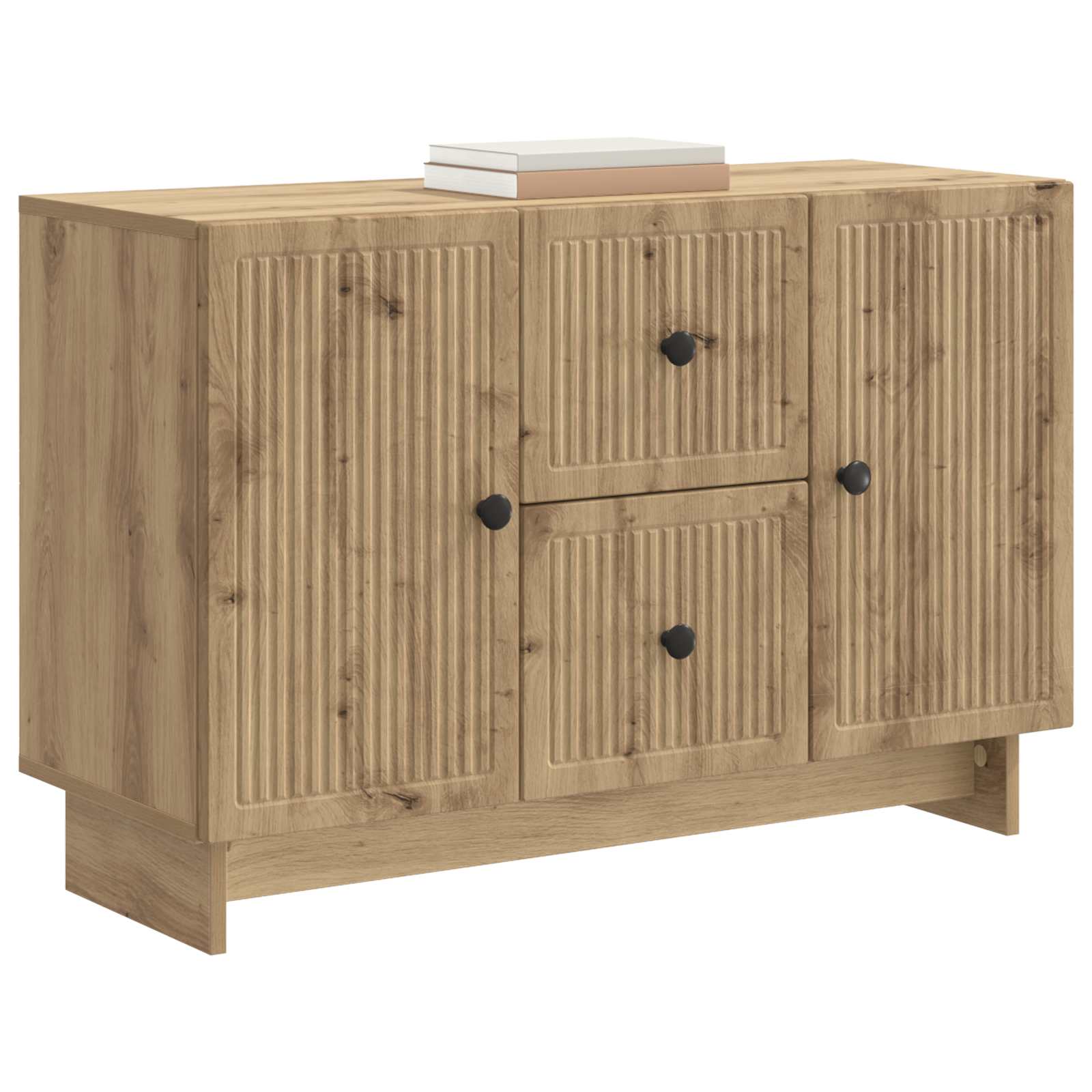 vidaXL Bufet Dąb artisan 89 x 34,5 x 60 cm Drewno inżynieryjne