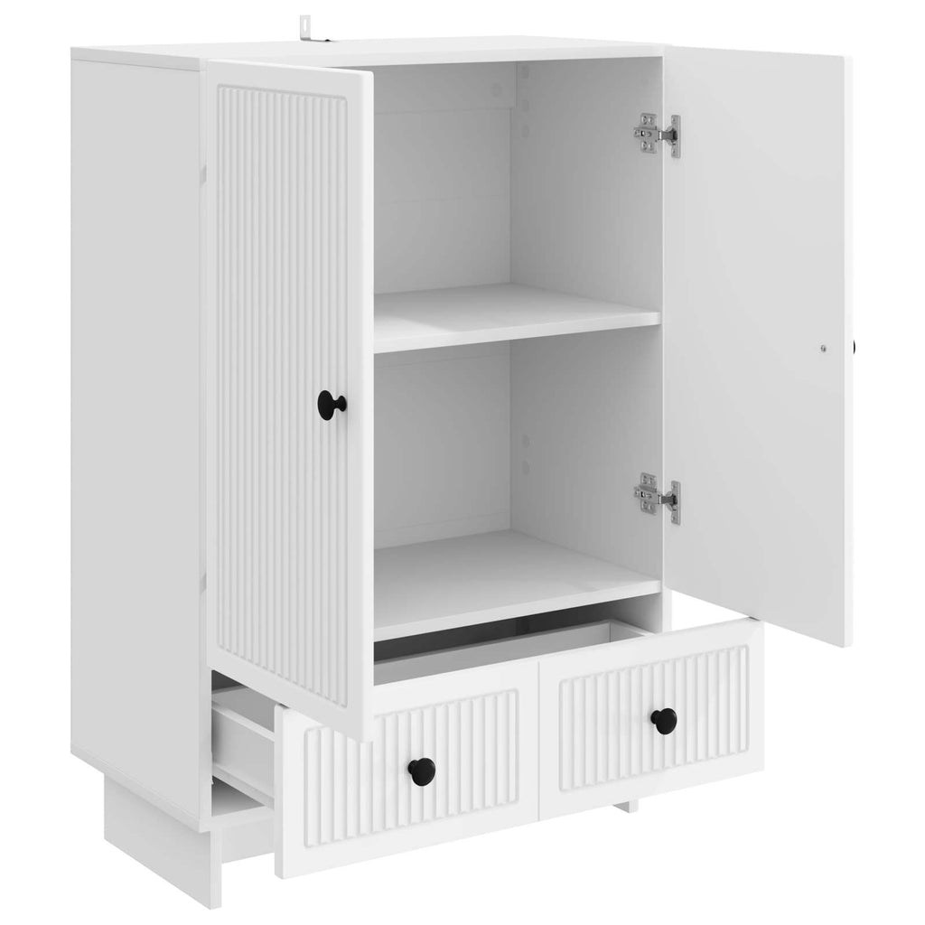 vidaXL Bufet Biały 66 x 34,5 x 95 cm Drewno inżynieryjne