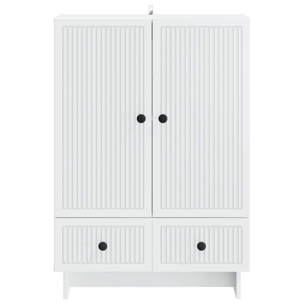 vidaXL Bufet Biały 66 x 34,5 x 95 cm Drewno inżynieryjne