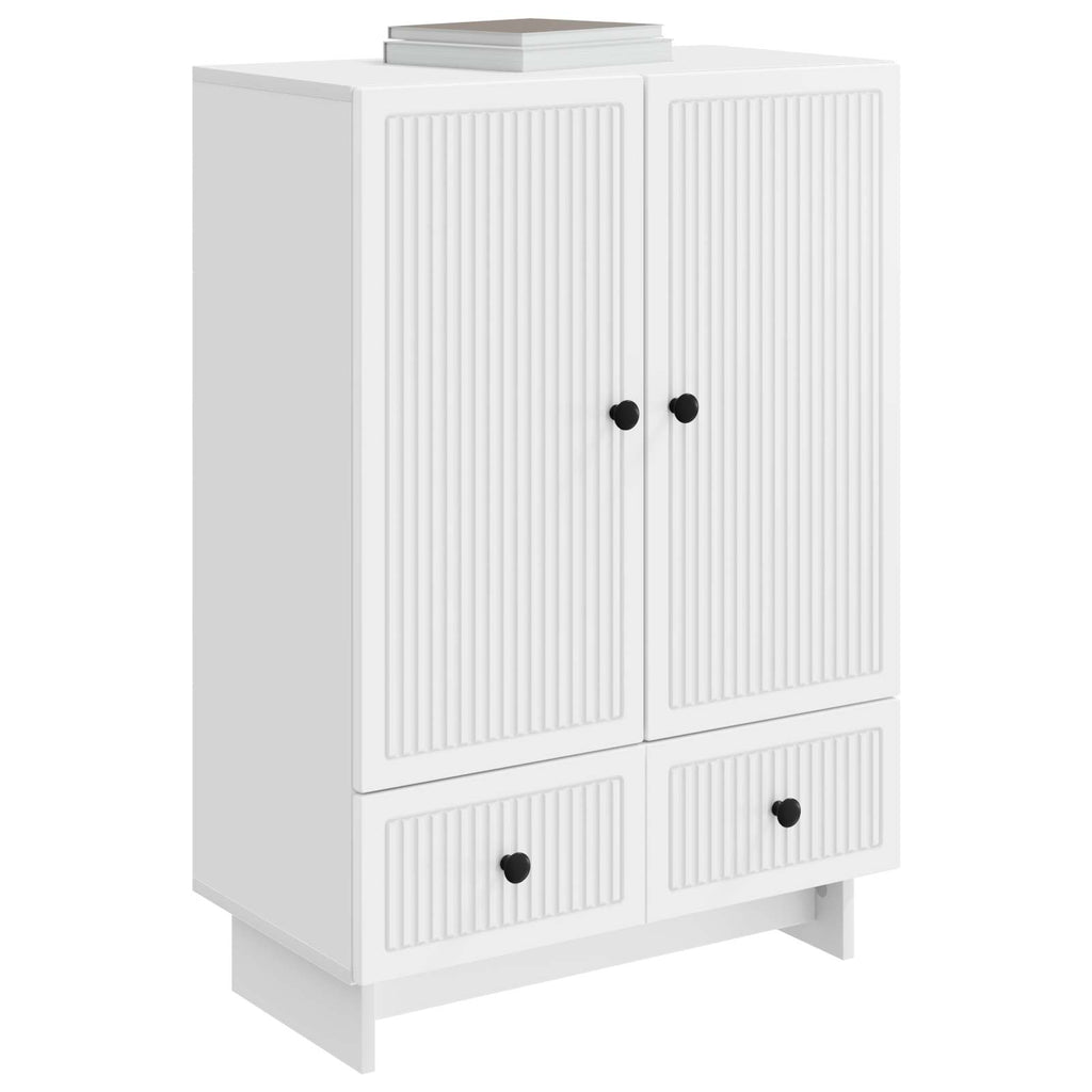 vidaXL Bufet Biały 66 x 34,5 x 95 cm Drewno inżynieryjne
