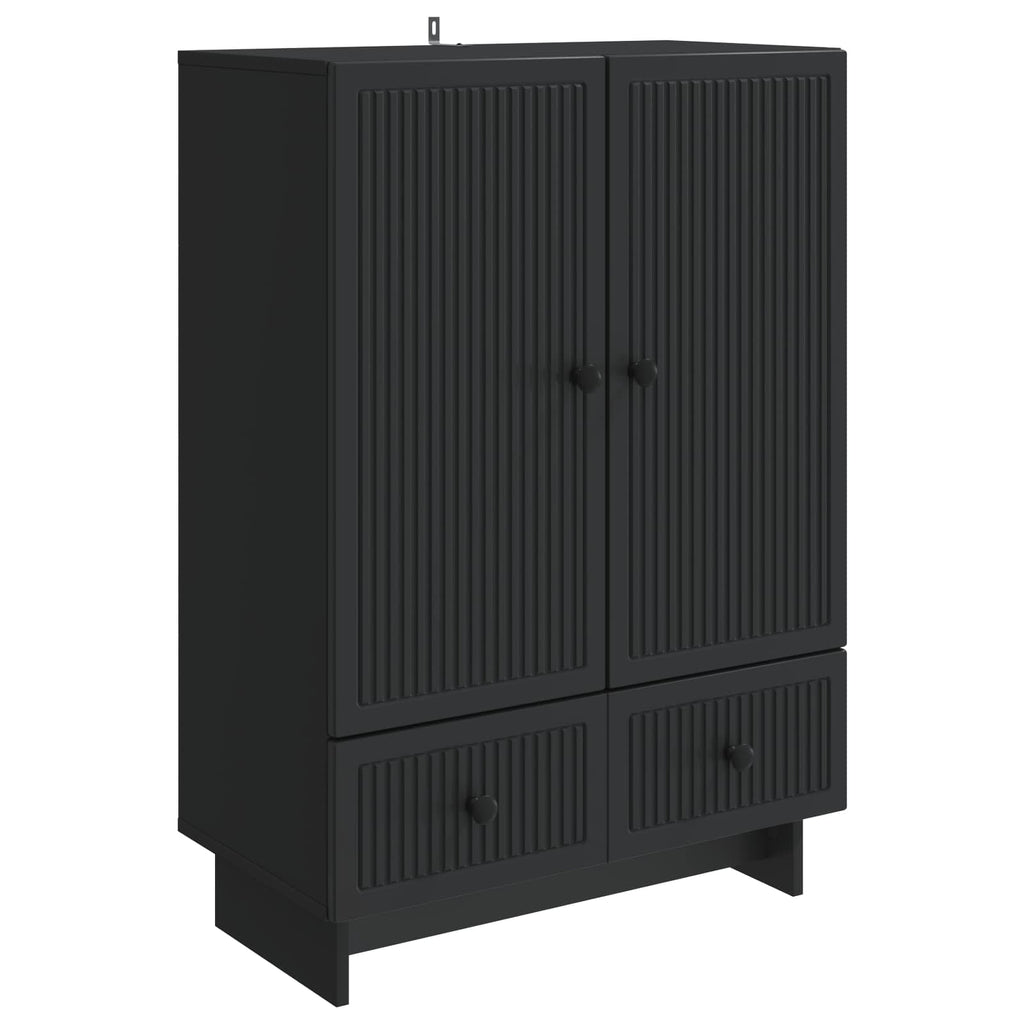 vidaXL Bufet Czarny 66 x 34,5 x 95 cm Drewno inżynieryjne