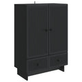 vidaXL Bufet Czarny 66 x 34,5 x 95 cm Drewno inżynieryjne