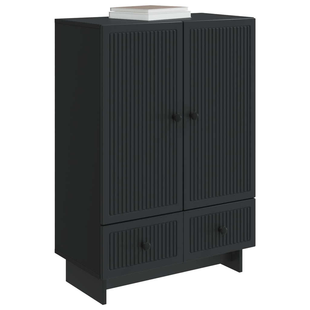 vidaXL Bufet Czarny 66 x 34,5 x 95 cm Drewno inżynieryjne