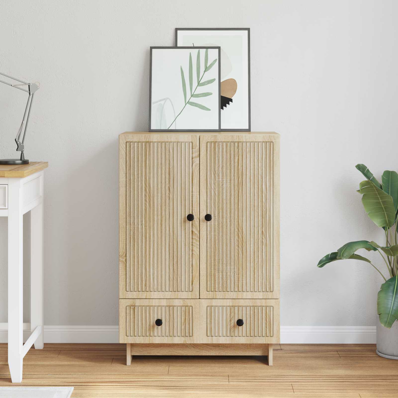 vidaXL Bufet Dąb Sonoma 66 x 34,5 x 95 cm Drewno inżynieryjne