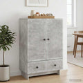 vidaXL Bufet Betonowy Szary 66 x 34,5 x 95 cm Drewno inżynieryjne