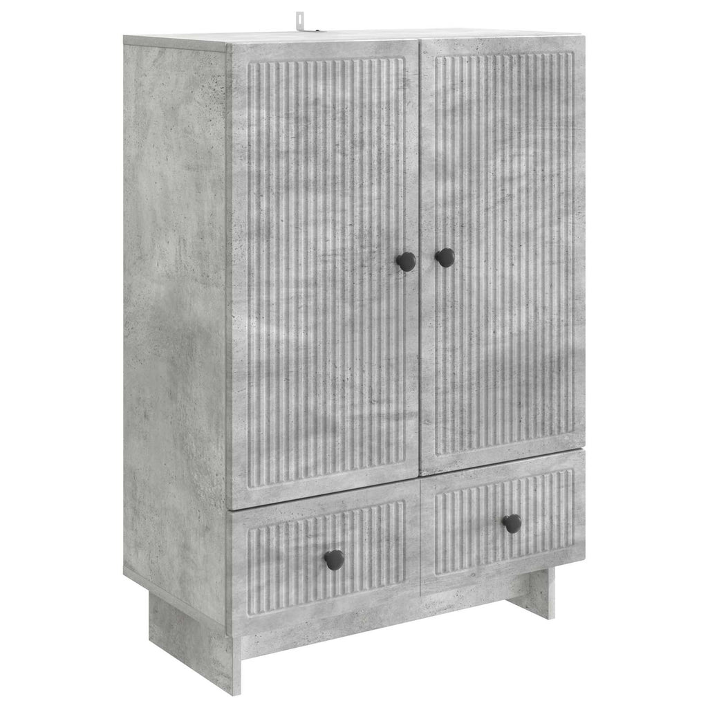 vidaXL Bufet Betonowy Szary 66 x 34,5 x 95 cm Drewno inżynieryjne