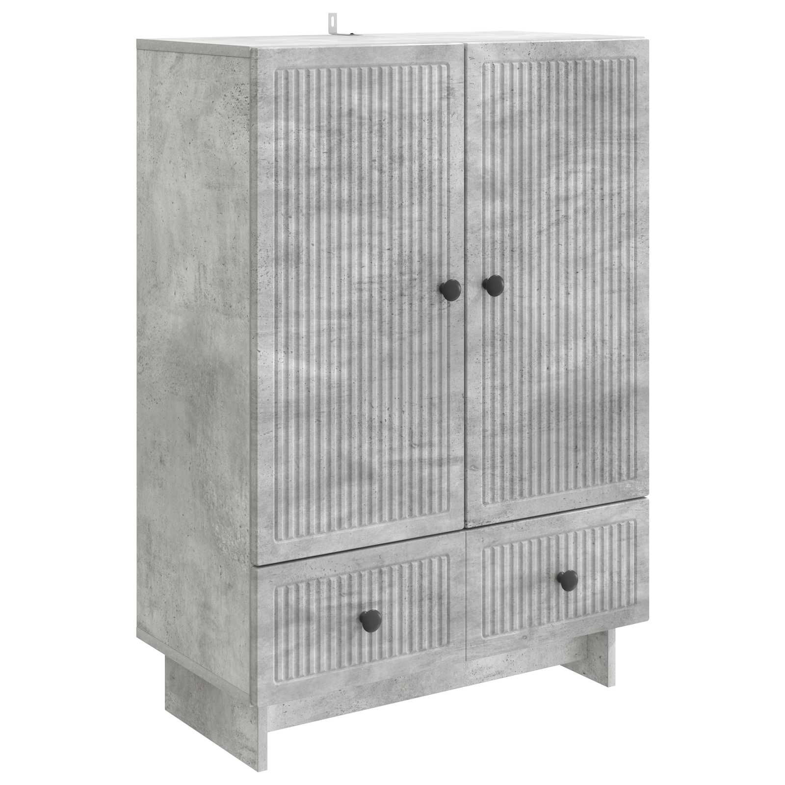 vidaXL Bufet Betonowy Szary 66 x 34,5 x 95 cm Drewno inżynieryjne