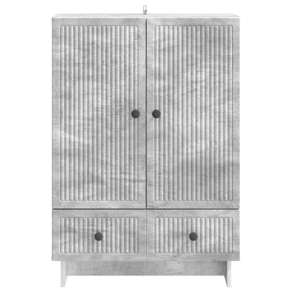 vidaXL Bufet Betonowy Szary 66 x 34,5 x 95 cm Drewno inżynieryjne