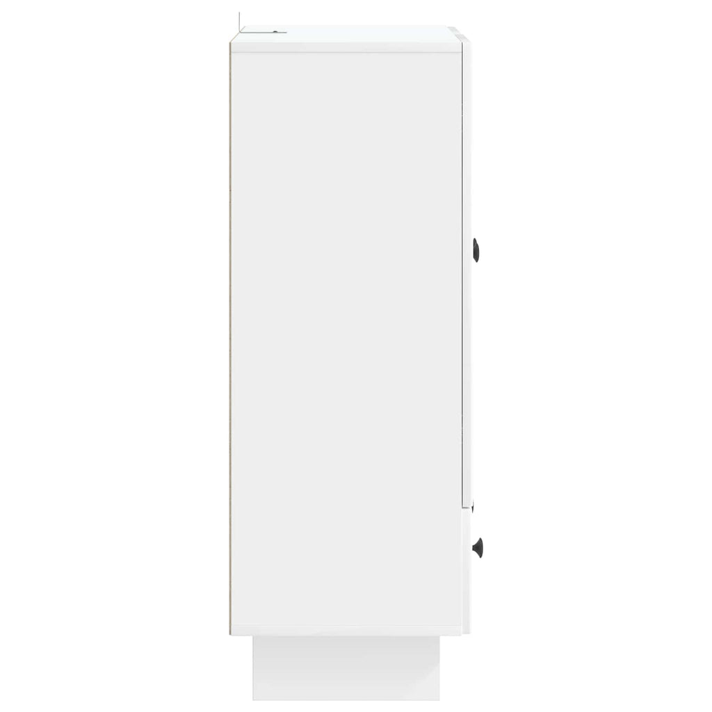 vidaXL Bufet Biały Wysoki Połysk 66 x 34,5 x 95 cm Drewno inżynieryjne