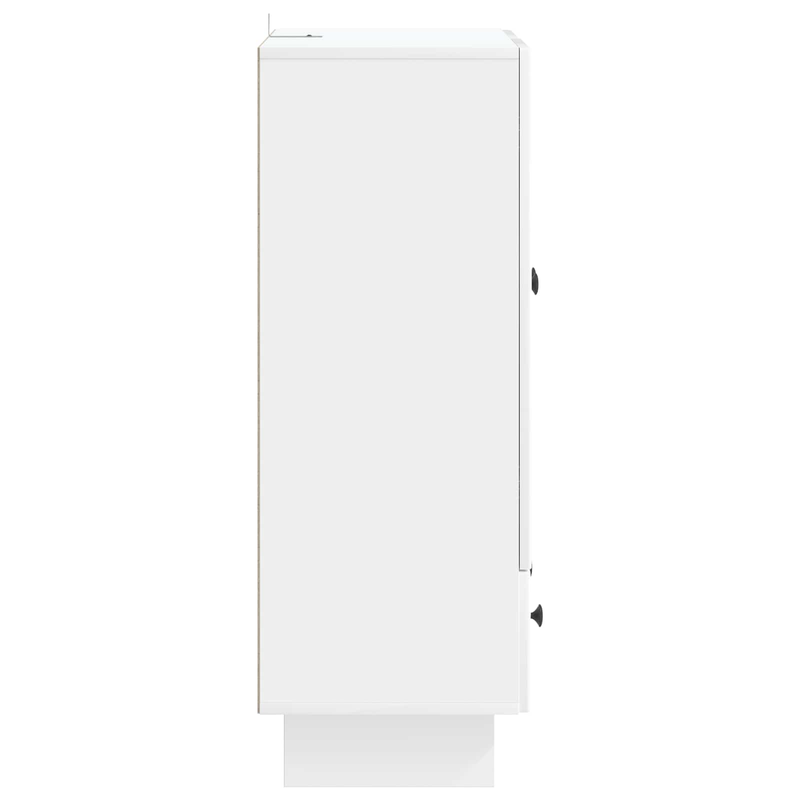 vidaXL Bufet Biały Wysoki Połysk 66 x 34,5 x 95 cm Drewno inżynieryjne