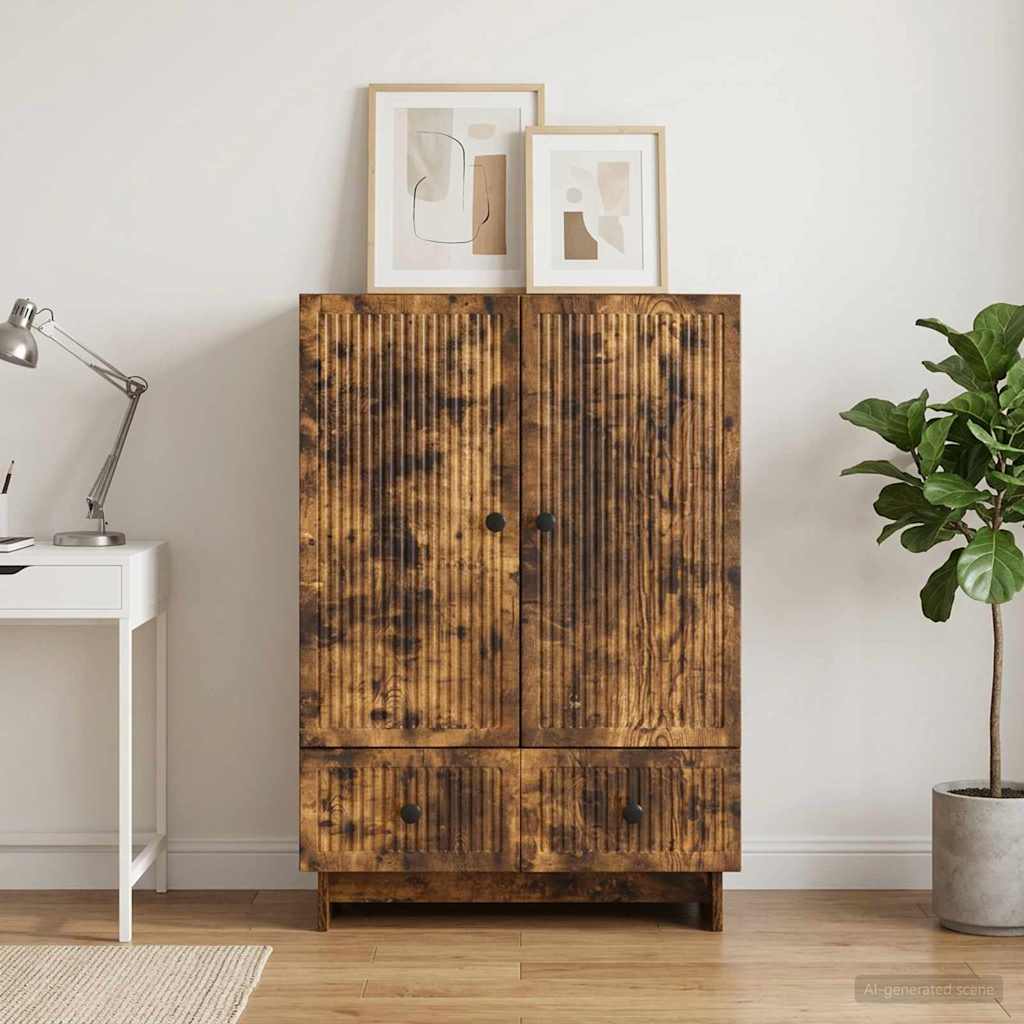 vidaXL Bufet Dąb Wędzony 66 x 34,5 x 95 cm Drewno inżynieryjne