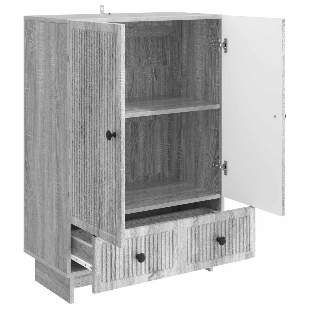 vidaXL Bufet Szary Sonoma 66 x 34,5 x 95 cm Drewno inżynieryjne